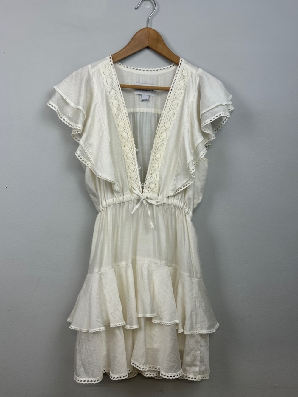 SABINA MUSAYEV Zuri Ruffled Mini Dress Sz S
